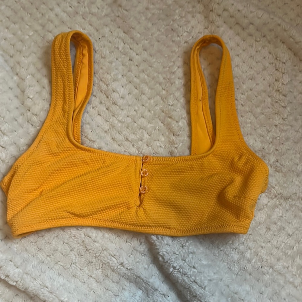 aerie yellow/orange bikini top